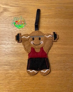 Sweetpea’s Handmade Gingerbread Sports Collection - Weight Lifter