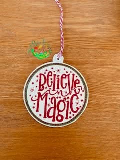 Sweetpea’s Handmade Word Bauble Collection - Believe in Magic