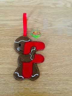 Sweetpea's Handmade Gingerbread Initial Collection - F