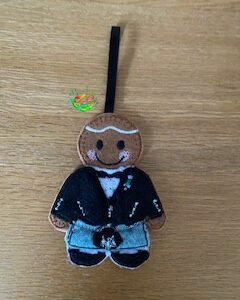 Sweetpea's Handmade Gingerbread Wedding Collection - Scots Groom